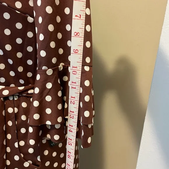 VENUS Black Polka Dot Wrap Jumpsuit XS - Picture 5 of 8